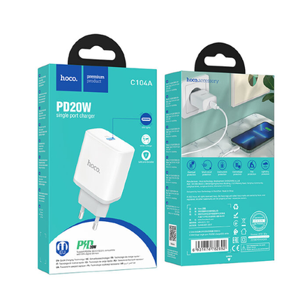 C104A Stage single port PD20W charger(EU)