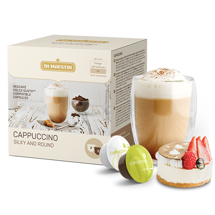 Dolce gusto cappuccino. Дольче густо капучино. Капсулы Дольче густо капучино. Dolce gusto капсулы. Капсулы Dolce gusto Размеры.