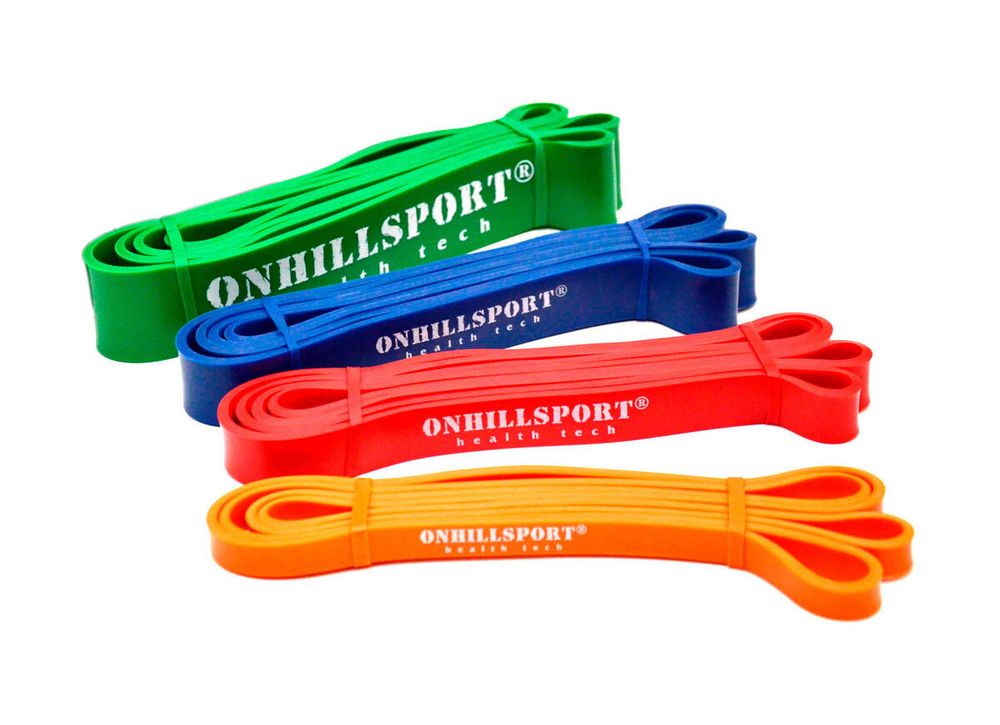 Набор из 4-х резиновых петель ONHILLSPORT (3 - 56 кг)