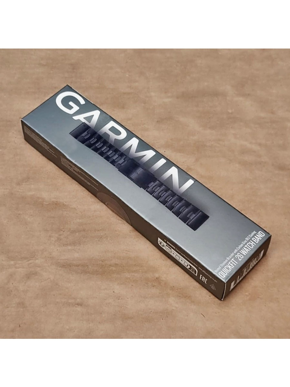 Garmin Quickfit 26 mm Vented Titanium Carbon Gray вентелируемый титановый браслет с DLC - покрытием (010-12864-09)