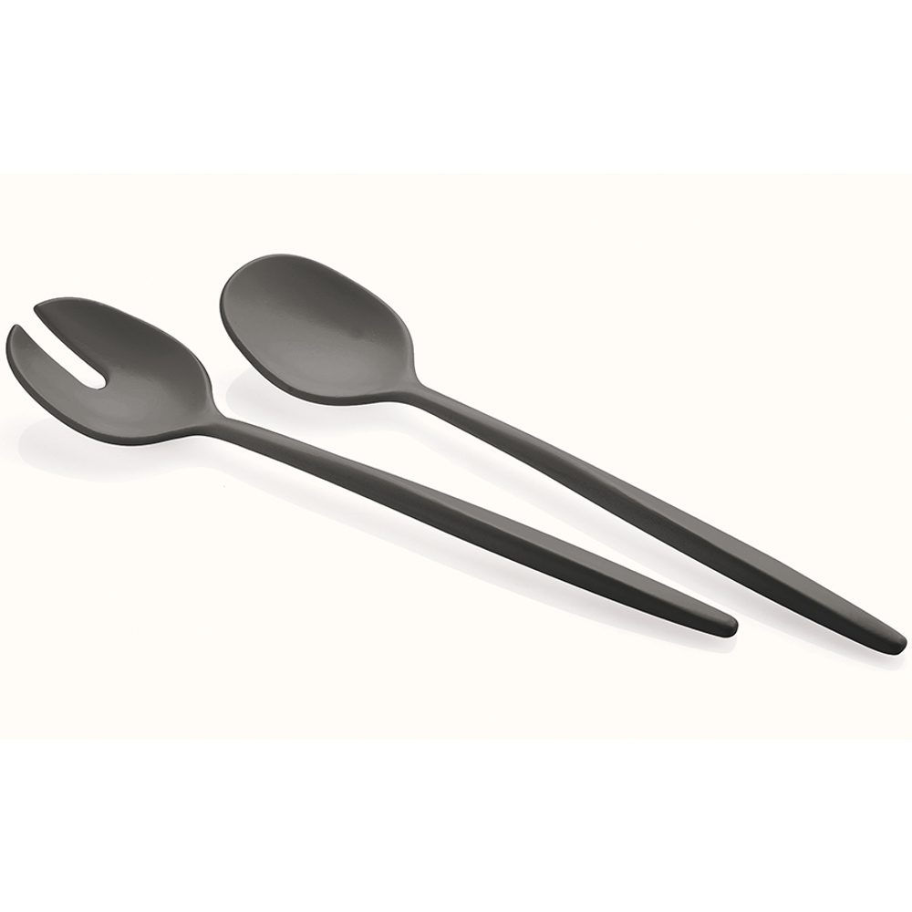 Набор ложек для салата tierra, черные, 2 шт.
