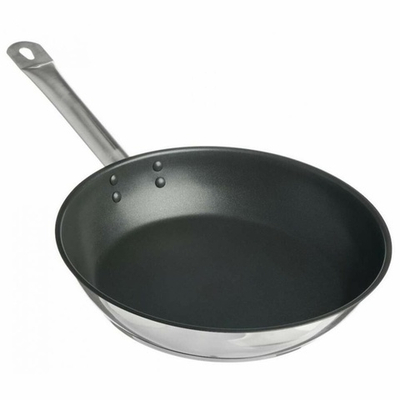 Сковорода 22см Общепит ТРС 3,5мм, индукция, покрытие Xylan