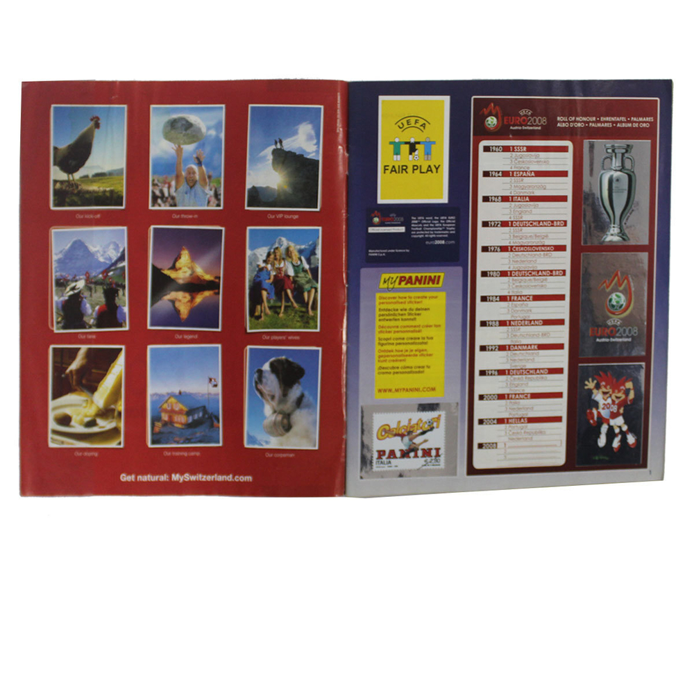 Полностью заполненный альбом наклеек. PANINI Чемпионат Европы 2008. Футбол