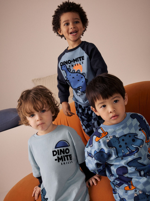 Пижама для мальчика Next AC0-927, 3 шт., Синий