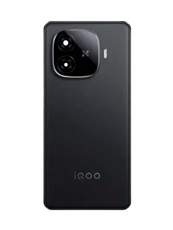 Задняя крышка для  Iqoo Z9 Turbo черная (Black) со стеклом камеры