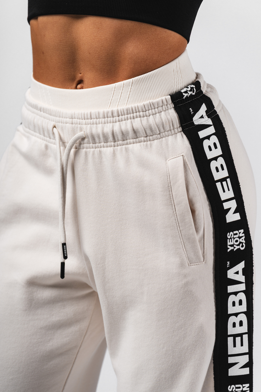 Брюки Straight Leg Sweatpants URBAN 490 Кремовые