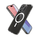 Прозрачный чехол MagSafe Spigen Ultra Hybrid (Mag Fit) для iPhone 15 Pro Max Тонкий гибридный поликарбонатный чехол с повышенным уровнем защиты при падении