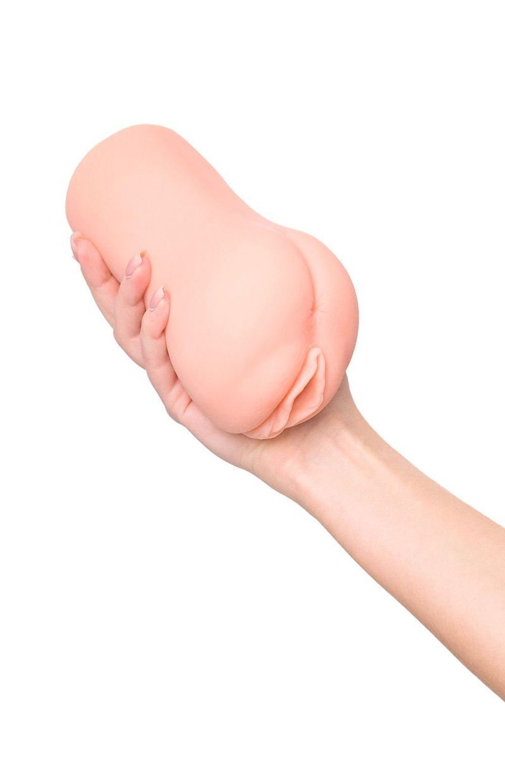 Телесный вибромастурбатор-вагина с рельефом Emily (Цвет: телесный)