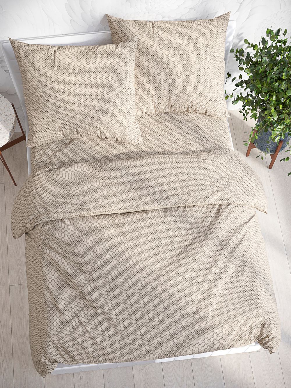 Наволочка комплект 2шт перкаль Сказка "Grafico" 30х30 см на молнии