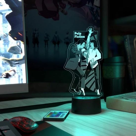 3D лампа Криминальное чтиво танец
