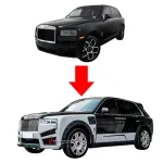 Обвес переделка из кованного карбона для ROLLS-ROYCE CULLINAN СЕРИИ 1 2018 - 2025 АПГРЕЙД ДО СЕРИИ II РЕСТАЙЛИНГ Ройс Куллинан