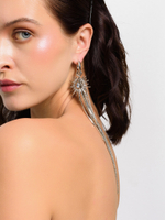 Моносерьга "Sun blue drop"