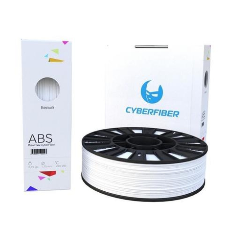 ABS-пластик белый CyberFiber, 1.75 мм, 750 г