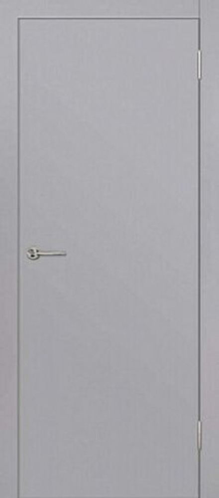 Межкомнатная дверь Дубрава Сибирь Глухое гладкое ПГ Эмалит серый