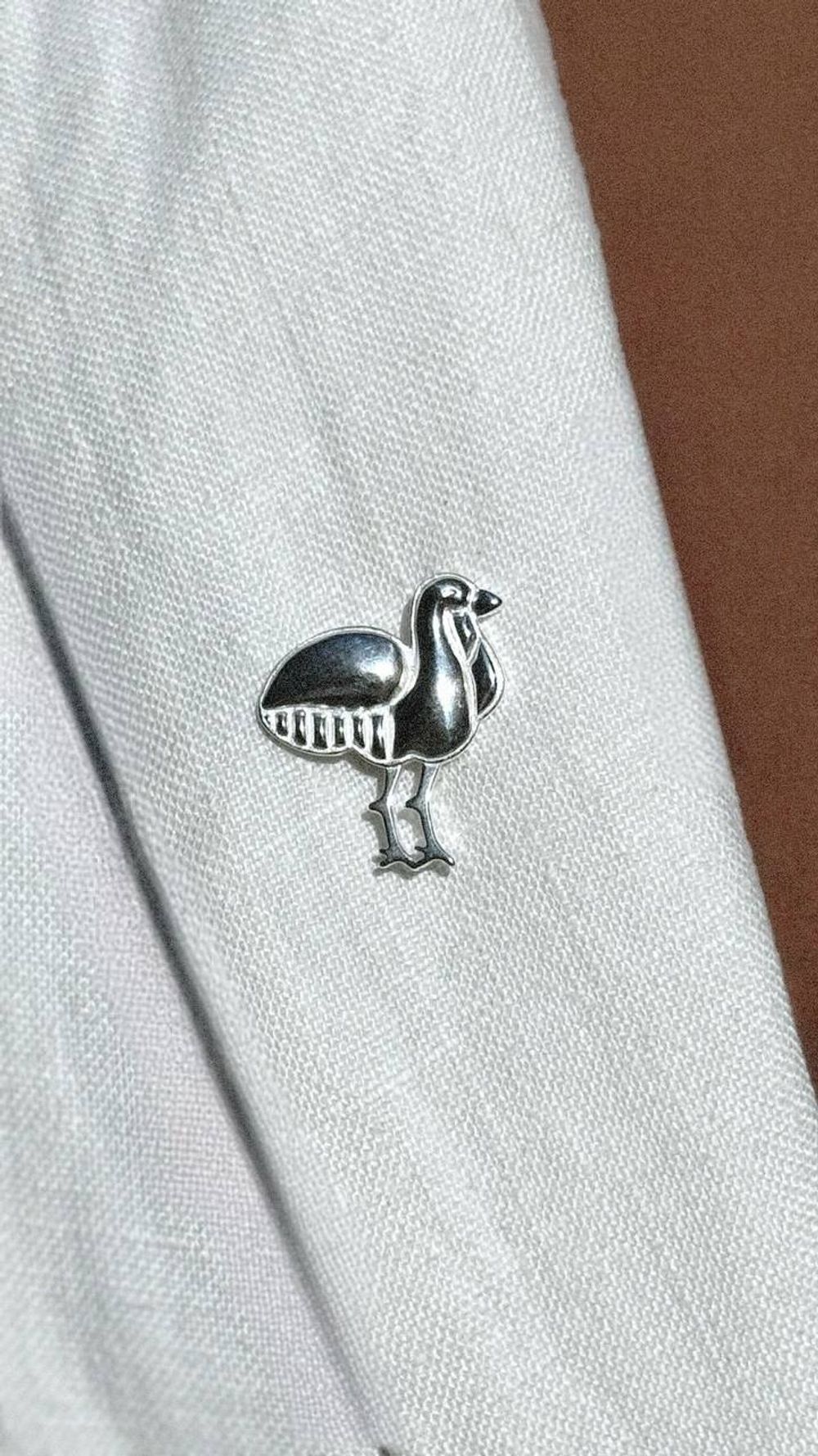 Подвеска ПТИЦА-ОБЕРЕГ серебристая