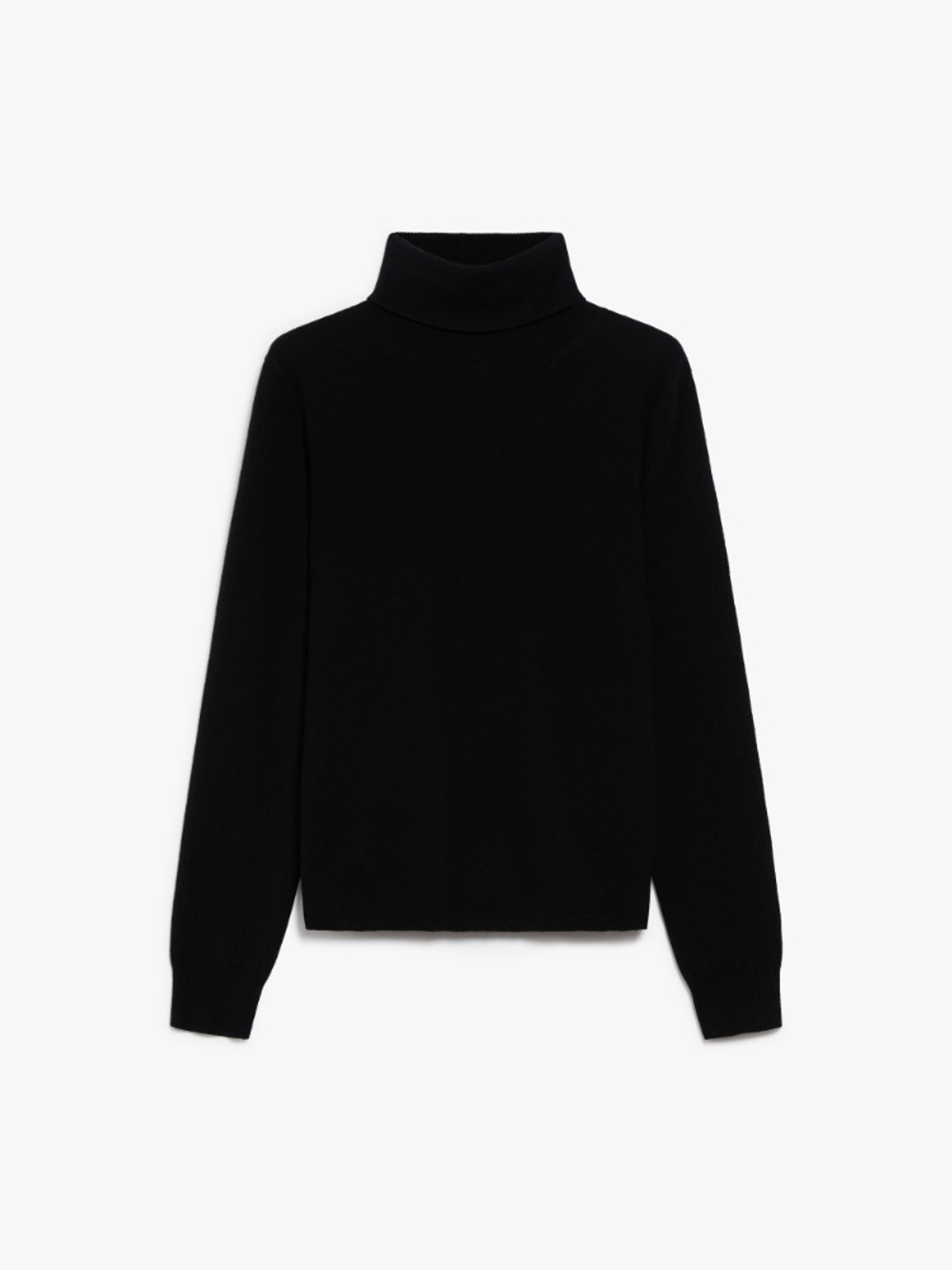 MaxMara Кашемировый свитер с высоким воротом, черный