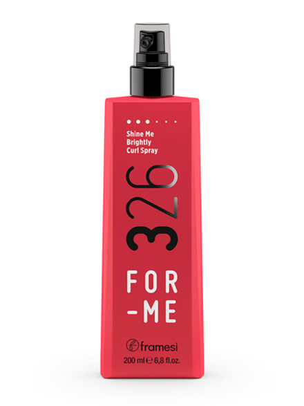 FRAMESI FOR-ME 326 SHINE ME BRIGHTLY CURL SPRAY, 200 ml
