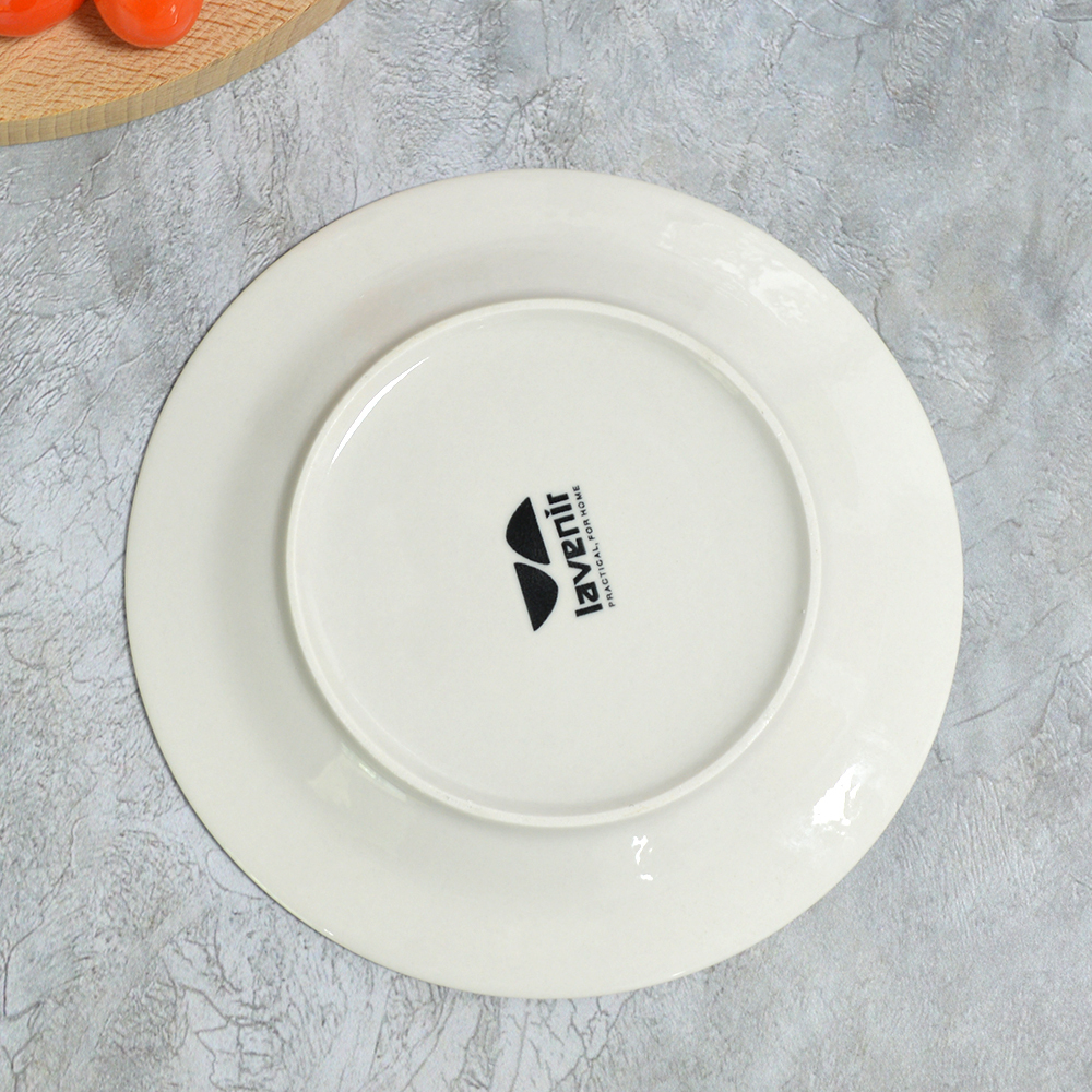 Тарелка мелкая 20см Инь-Янь гладкий край (00104199)