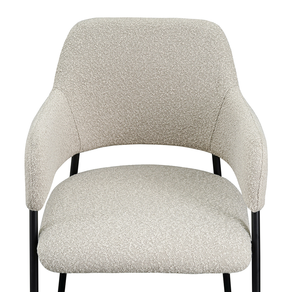 Стул wendy, букле, серый