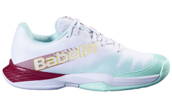 Детские кроссовки для Падел Babolat Jet Premura 2 JR - white/red dahlia