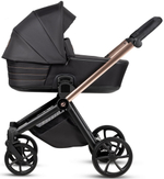 Детская коляска Tutis Mio 3 Plus Black Edition New 4 в 1 с автокреслом Beno Black и базой 1622292 Rose Gold