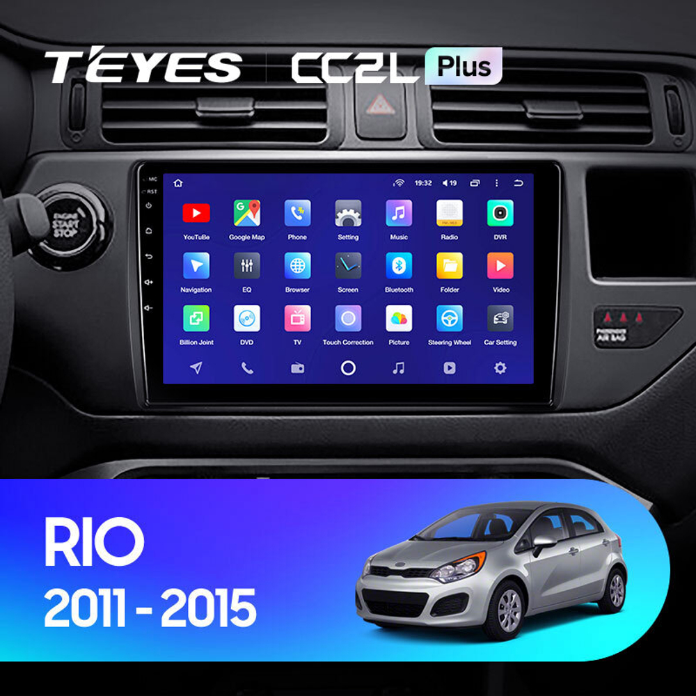 Teyes CC2L Plus 9"для KIA Rio 2011-2015