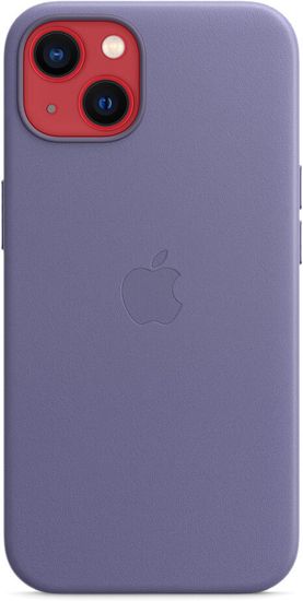 Чехол Apple Leather Case with MagSafe for iPhone 13 mini, «сиреневая глициния»