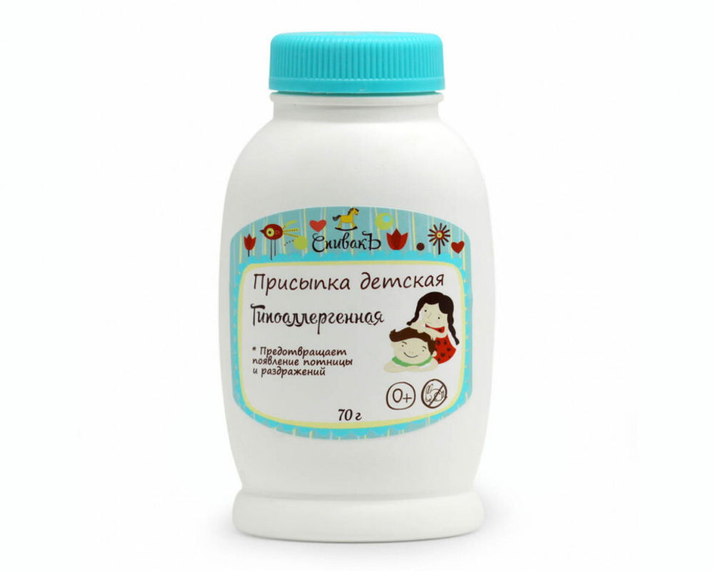 Присыпка детская гипоаллергенная, 70 г (1,91 б)