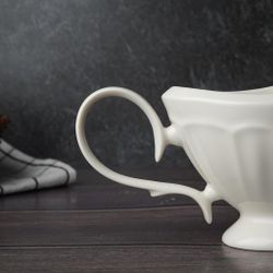 Соусник 220 мл 19,8*8 см h10,4 см с ручкой фарфор Bella Noble [1]