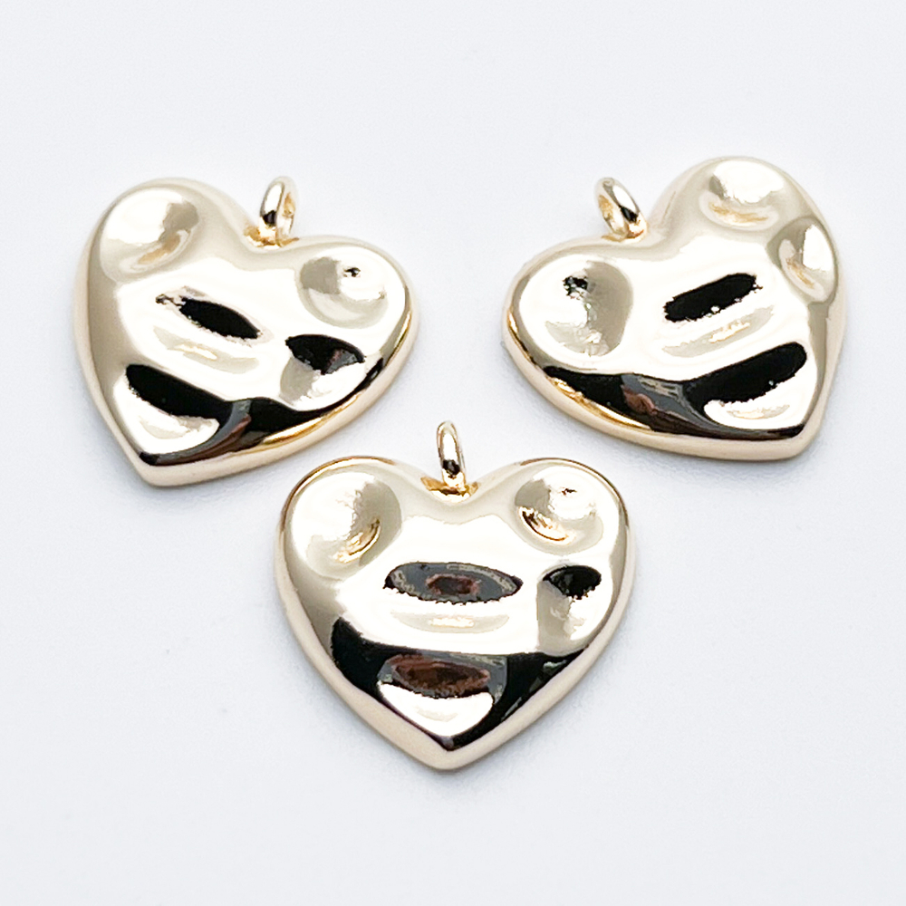 Подвеска Сердце, цвет золото, размер 15*15 мм, цена за 1 шт