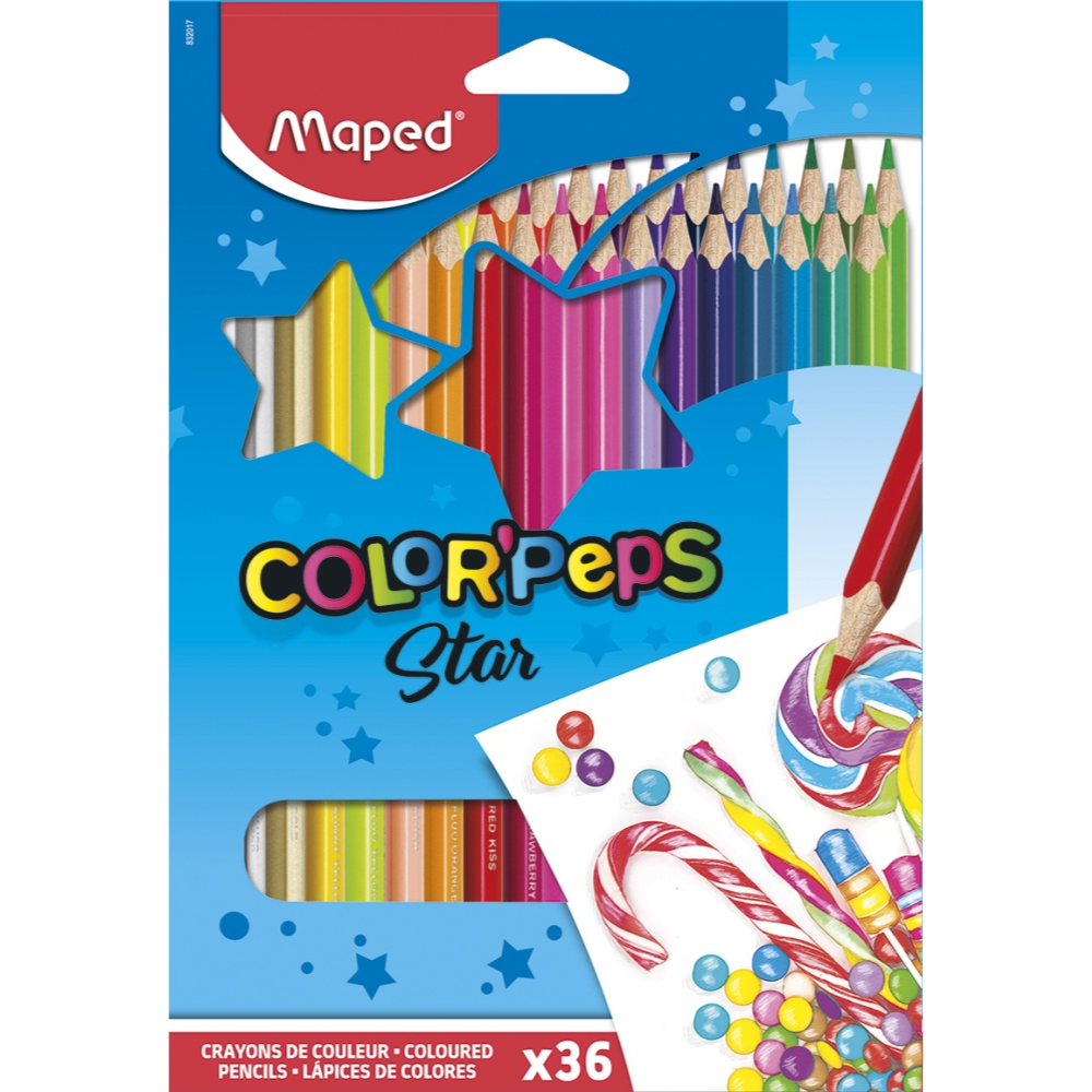 Цветные карандаши Maped 36 шт