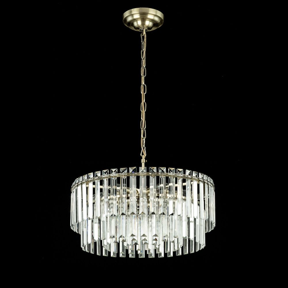 Citilux Фонда CL303193 Люстра хрустальная подвесная Бронза