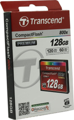 Карта памяти Transcend CompactFlash 800x (Type I) 128Gb