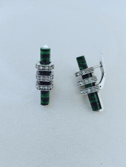 "Каскад" серьги из коллекции "Black & White "от Jenavi