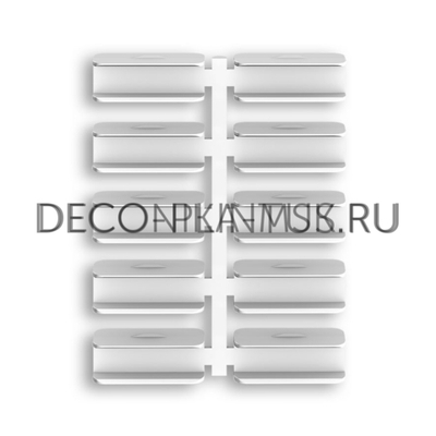 Соединитель плинтуса Дюра прямой- 001 Белый (в наборе 10шт на 5 прямых соединений)