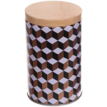 Банка для продуктов металлическая «Geometry» 900мл 9*14,5см