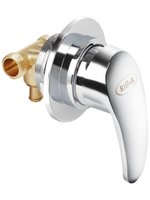 Душевая кабина RIVER  NARA LIGHT Б/К 80/15 MT 80х80 см,  матовое стекло, поддон низкий