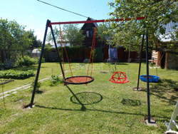 Монтаж уличных качелей Sv Sport