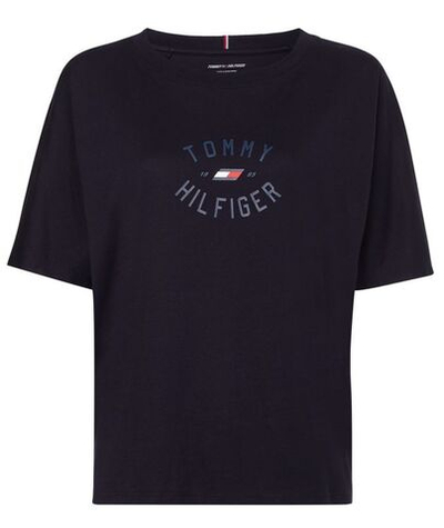 Женская теннисная футболка Tommy Hilfiger Relaxed Graphic Tee - desert sky