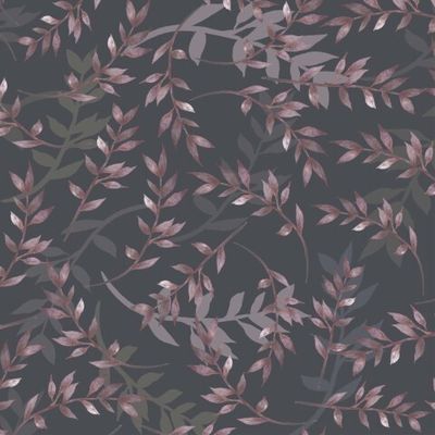 Акварельные ветки листья на темном фоне от ALI.ART.S