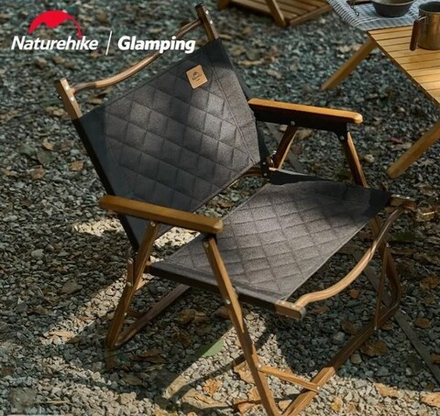 Кресло туристическое Naturehike MW02, черное, до 120 кг