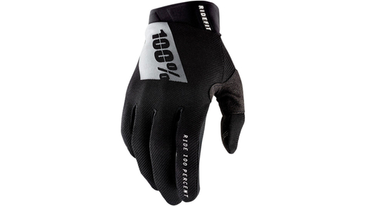 Мотоперчатки 100% Ridefit Glove (Black/White, S, 2024 (10010-00000))