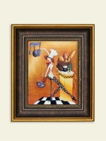 Картина настенная интерьерная в багетной раме 18*21 см