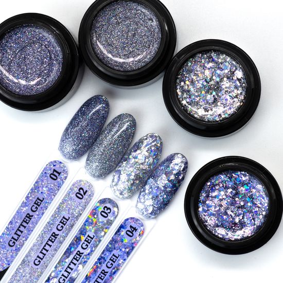 Глиттер гель Enigma №04