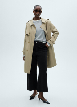 Джинсы-кюлоты Catherin с высокой талией