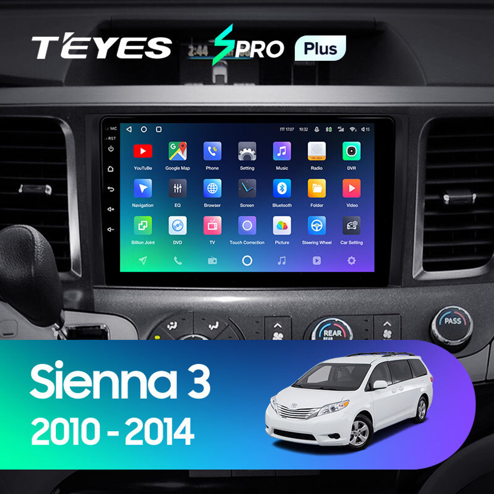 Teyes SPRO Plus 9" для Toyota Sienna 2010-2014