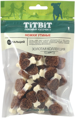 Лакомство для собак Ножки утиные, 55г Золотая коллекция ТитБит