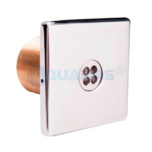 Форсунка стеновая Hugo Lahme из бронзы квадратная лицевая 103х103мм 40мм 2" НР (плитка) (3140020)