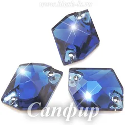 Пришивной космик Solvo с 2 отверстиями, Сапфир