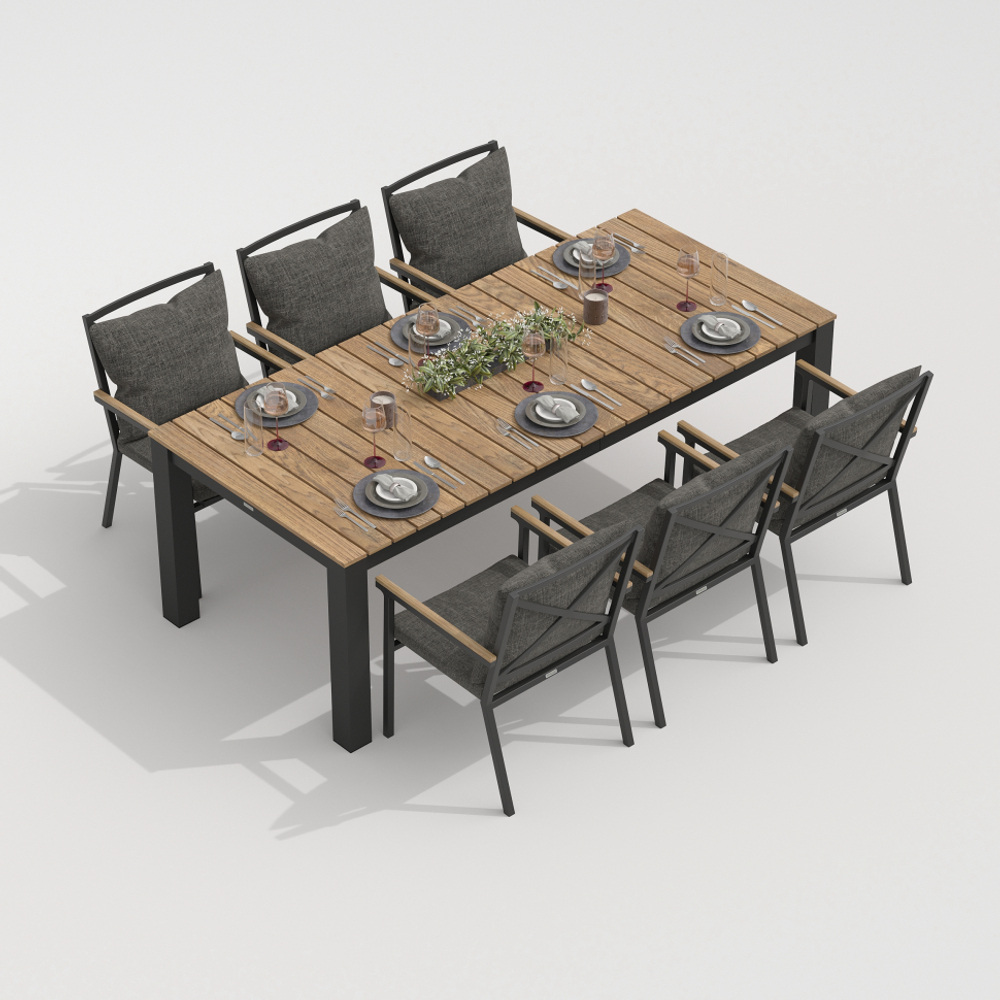 Стол обеденный ТЕЛЛА XL из тика 300x100